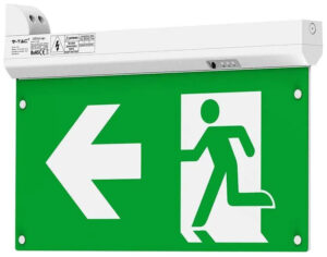 V-TAC LED φωτιστικό ασφαλείας οροφής, επιτοίχιο, κρεμαστό 2.5W Ψυχρό λευκό 6000Κ 7675