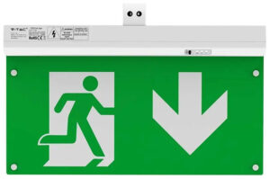 V-TAC LED φωτιστικό ασφαλείας οροφής, επιτοίχιο, κρεμαστό 2.5W Ψυχρό λευκό 6000Κ 7675