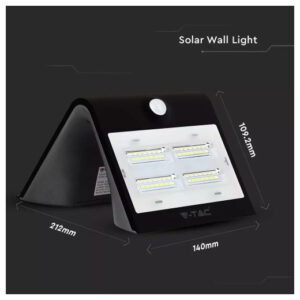 V-TAC LED ηλιακό φωτιστικό 3W 3000K/4000K Θερμό/φυσικό λευκό V-TAC SKU: 7528