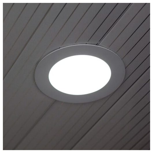 V-TAC LED mini panel χωνευτό 24W 2700K θερμό λευκό στρογγυλό SKU: 214872