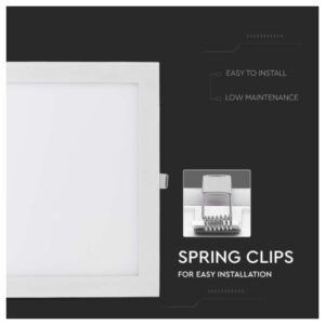 V-TAC LED mini panel χωνευτό 24W 6400K ψυχρό λευκό τετράγωνο SKU: 214889