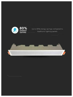 V-TAC LED PANEL ΧΩΝΕΥΤΟ ΓΡΑΜΜΙΚΟ ΙΣΙΟ 30W ΨΥΧΡΟ ΛΕΥΚΟ SKU: 6409