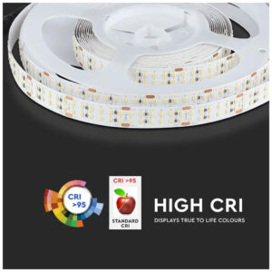 LED Ταινία V-TAC 24V 30W/m 360led/m smd 2216 Ψυχρό Λευκό CRI95+ 10Μ 2582
