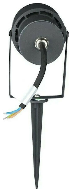 V-TAC LED αδιάβροχο φωτιστικό καρφί 12W IP65 4000K φυσικό λευκό με γκρι σώμα 217551