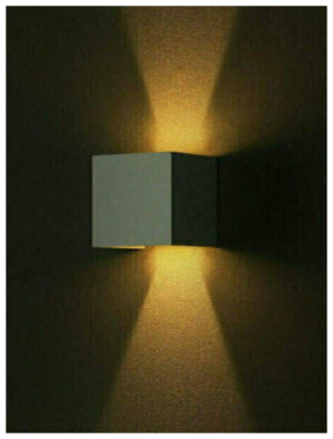 V-TAC LED επιτοίχιο φωτιστικό 11W τετράγωνο λευκό σώμα 4000K φυσικό λευκό Bridgelux chip 120lm/W 218528