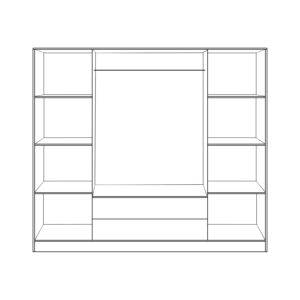 ΝΤΟΥΛΑΠΑ 4ΦΥΛΛΗ ΜΕ 2 ΣΥΡΤΑΡΙΑ AZALEA 200Χ56Χ180Υεκ. HM353.02 SONAMA