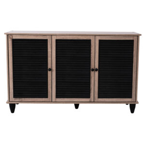 ΠΑΠΟΥΤΣΟΘΗΚΗ-ΝΤΟΥΛΑΠΙ MCKENNA 3ΠΟΡΤΕΣ HM2267.02 SONAMA-ΜΑΥΡΟ 112x30x68,5Υ εκ.