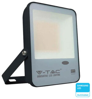 V-TAC Προβολέας LED SMD 30W Samsung Chip με Αισθητήρα Μέρας-Νύχτας 3000lm Μαύρο Σώμα Ψυχρό Λευκό 20171