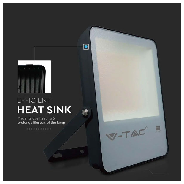 V-TAC Προβολέας LED SMD Evolution 30W 4100lm 137lm/W 100° IP65 Samsung Chip G8 High Lumen Μαύρο Σώμα Ψυχρό Λευκό 20403