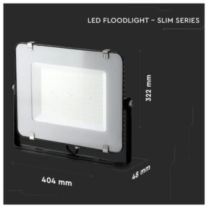 V-TAC Προβολέας LED SMD Slim 150W 100° 17300lm IP65 Samsung Chip G2 High Lumen Μαύρο Σώμα Ψυχρό Λευκό 21773