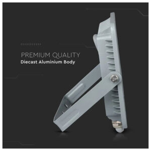 V-TAC Προβολέας LED SMD Slim 50W 100° 5750lm IP65 Samsung Chip G2 High Lumen Γκρι Σώμα Φυσικό Λευκό 21764