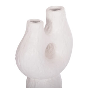 ΣΕΤ 2ΤΜΧ ΕΠΙΤΡΑΠΕΖΙΑ ΔΙΑΚΟΣΜΗΤΙΚΑ ΒΑΖΑ NAMENTIS HM21143.02 ΤΕΡΑΚΟΤΑ ΛΕΥΚΟ & ΒΥΣΣΙΝΙ