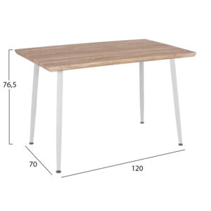 ΣΕΤ ΤΡΑΠΕΖΑΡΙΑΣ 5ΤΜΧ PALOMA HM10382 MDF TOP ΣΕ SONAMA--ΜΠΕΖ ΚΑΡΕΚΛΕΣ