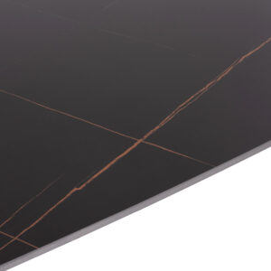 ΣΕΤ ΤΡΑΠΕΖΑΡΙΑΣ 5ΤΜΧ RAVEN HM21069.02 ΚΕΡΑΜΙΚΟ TOP ΜΑΥΡΟ ΜΑΡΜΑΡΟ & 4 ΚΑΡΕΚΛΕΣ