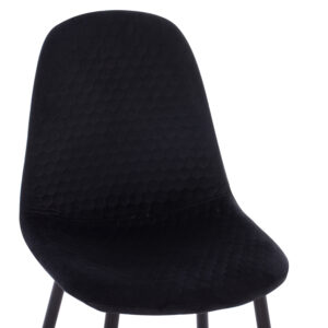 ΣΕΤ ΤΡΑΠΕΖΑΡΙΑΣ 5ΤΜΧ BROLIN HM21191 MDF TOP-ΜΕΤΑΛΛΙΚΑ ΠΟΔΙΑ-ΒΕΛΟΥΔΟ--ΜΑΥΡΟ