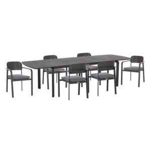 ΣΕΤ ΤΡΑΠΕΖΑΡΙΑΣ ΕΞ.ΧΩΡΟΥ 6 ΘΕΣΕΩΝ ELARA HM10726.01 ΓΚΡΙ ΑΛΟΥΜΙΝΙΟ-ΕΠΕΚΤΕΙΝΟΜΕΝΟ ΤΡΑΠΕΖΙ