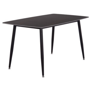 ΤΡΑΠΕΖΙ RAVEN HM18149.02 ΚΕΡΑΜΙΚΟ TOP ΜΕ ΟΨΗ ΜΑΥΡΟ ΜΑΡΜΑΡΟ 140x80x74Υεκ.