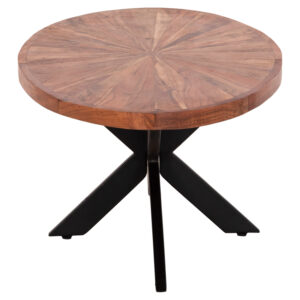 ΤΡΑΠΕΖΙ ΣΑΛΟΝΙΟΥ ΟΒΑΛ MONTANA SUPERIOR HM9906 ΞΥΛΟ ΑΚΑΚΙΑΣ-ΜΕΤΑΛΛΟ 120x61x45Υεκ.