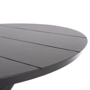 ΤΡΑΠΕΖΙ ΣΤΡΟΓΓΥΛΟ ΑΛΟΥΜΙΝΙΟΥ HIGER HM6289.01 ΓΚΡΙ Φ90x74Yεκ.