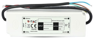 V-TAC ΤΡΟΦΟΔΟΤΙΚΟ ΑΔΙΑΒΡΟΧΟ ΠΛΑΣΤΙΚΟ SLIM 12V 60W IP67 3252