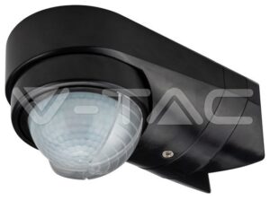 Υπέρυθρος Αισθητήρας Κίνησης Τοίχου Μαύρος Αδιάβροχος 180 ° 600W 6612