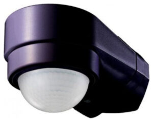 Υπέρυθρος Αισθητήρας Κίνησης Τοίχου Μαύρος Αδιάβροχος 180 ° 600W 6612