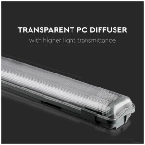 V-TAC Σκαφάκι 150cm IP65 για 2 λαμπτήρες φθορισμού Τ8 LED με μονόπλευρη σύνδεση 6715