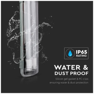 V-TAC Σκαφάκι 150cm IP65 για 2 λαμπτήρες φθορισμού Τ8 LED με μονόπλευρη σύνδεση 6715