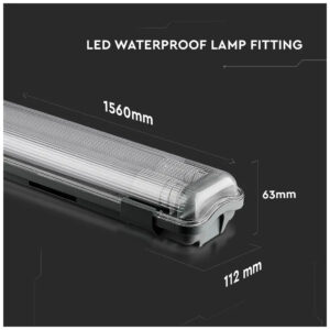 V-TAC Σκαφάκι 150cm IP65 για 2 λαμπτήρες φθορισμού Τ8 LED με μονόπλευρη σύνδεση 6715