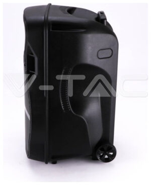 V-TAC Επαναφορτιζόμενο Ηχείο Trolley 50W 15inch με Μικρόφωνο Τηλεχειριστήριο και Φωτισμό RGB 7738