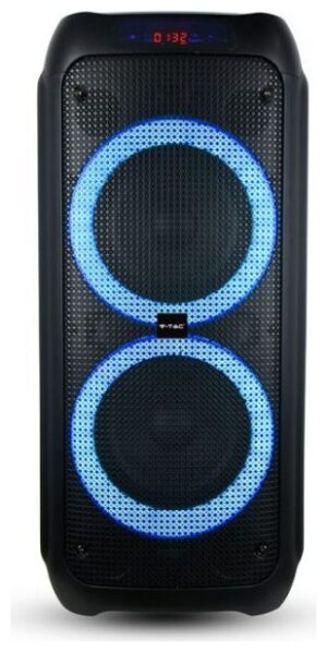 V-TAC Επαναφορτιζόμενο Ηχείο 40W με Μικρόφωνο Τηλεχειριστήριο RF και Φωτισμό RGB 8980