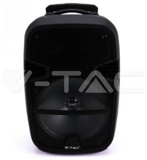 V-TAC Επαναφορτιζόμενο Ηχείο Trolley 35W 12inch με Μικρόφωνο Τηλεχειριστήριο RF και Φωτισμό RGB 7736