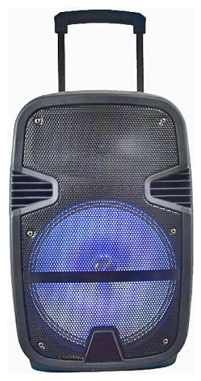 V-TAC Επαναφορτιζόμενο Ηχείο Trolley 35W 12inch με Μικρόφωνο Τηλεχειριστήριο RF και Φωτισμό RGB 7736