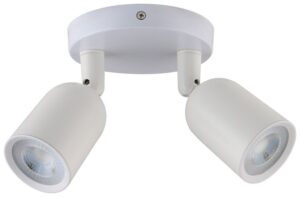V-TAC Φωτιστικό Σποτ Διπλό Χωρίς Λάμπα Τοίχου ή Οροφής για Σποτ GU10 Λευκό 7981