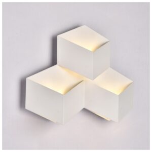 V-TAC Φωτιστικό Τοίχου Απλίκα 9W Κύβοι Σώμα Λευκό Θερμό Λευκό 8221