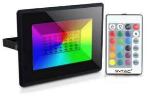 V-TAC LED Προβολέας 30W SMD Μαύρος RGB με Τηλεκοντρόλ 5995