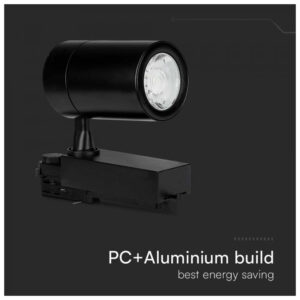 V-TAC 35W LED TRACKLIGHT 3000K ΜΑΥΡΟ ΣΩΜΑ 211285