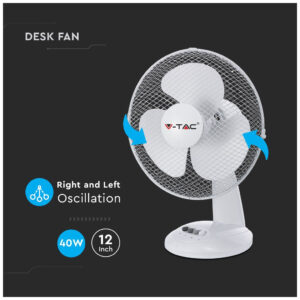 V-TAC 7924 Επιτραπέζιος Ανεμιστήρας 40W Διαμέτρου 30cm