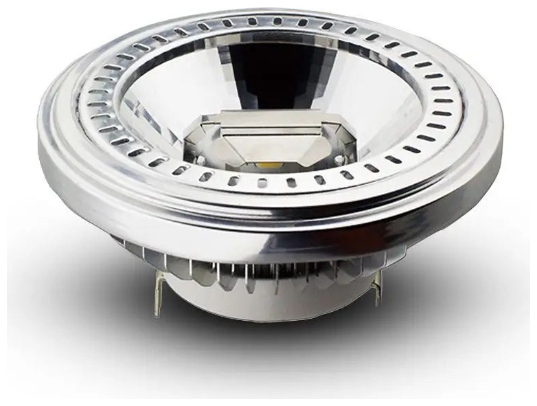 V-TAC Λάμπα LED Spot G53 AR111 COB 15W θερμό λευκό 3000K 40° αλουμίνιο σώμα 214257