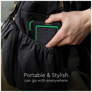 V-TAC Ηλιακό Power Bank 10000mAh 10W με Θύρα USB-A Μαύρο