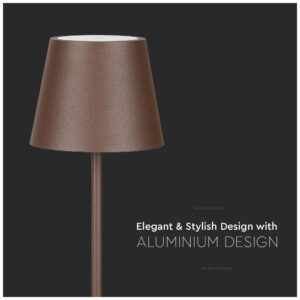 V-TAC Πορτατίφ με Καφέ Καπέλο και Καφέ Βάση