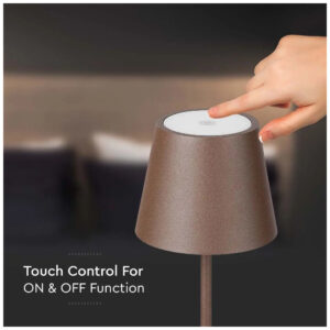 V-TAC Πορτατίφ με Καφέ Καπέλο και Καφέ Βάση