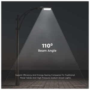 V-TAC Στεγανό Φωτιστικό Δρόμου με Ενσωματωμένο LED σε Μαύρο Χρώμα 21529