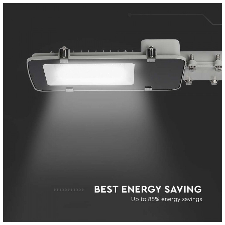 V-TAC Στεγανό Φωτιστικό Δρόμου με Ενσωματωμένο LED σε Μαύρο Χρώμα 21529