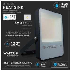 V-TAC Στεγανός Προβολέας LED 30W Φυσικό Λευκό 4000K IP65