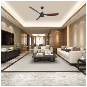 V-TAC VT-6552-3 Ανεμιστήρας Οροφής 132cm με Τηλεχειριστήριο Μπρονζέ/Καφέ