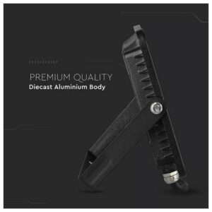 V-TAC Προβολέας LED SMD 50W 4000lm 100° IP65 Samsung Chip G2 Μαύρο Σώμα Ζεστό Λευκό 21406