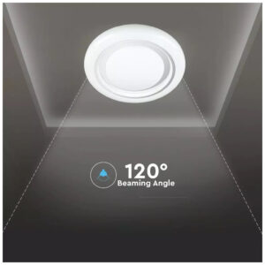 V-TAC Πλαφονιέρα LED Designer 30W/60W/30W Στρογγυλή Dimmable 3 σε 1 76011