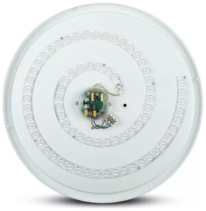V-TAC Πλαφονιέρα LED Designer 30W/60W/30W Στρογγυλή Dimmable 3 σε 1 76011