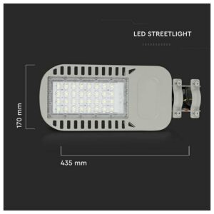 V-TAC LED φωτιστικό δρόμου PRO Samsung Chip 50W 6500Κ γκρι σώμα 135lm/W 21959
